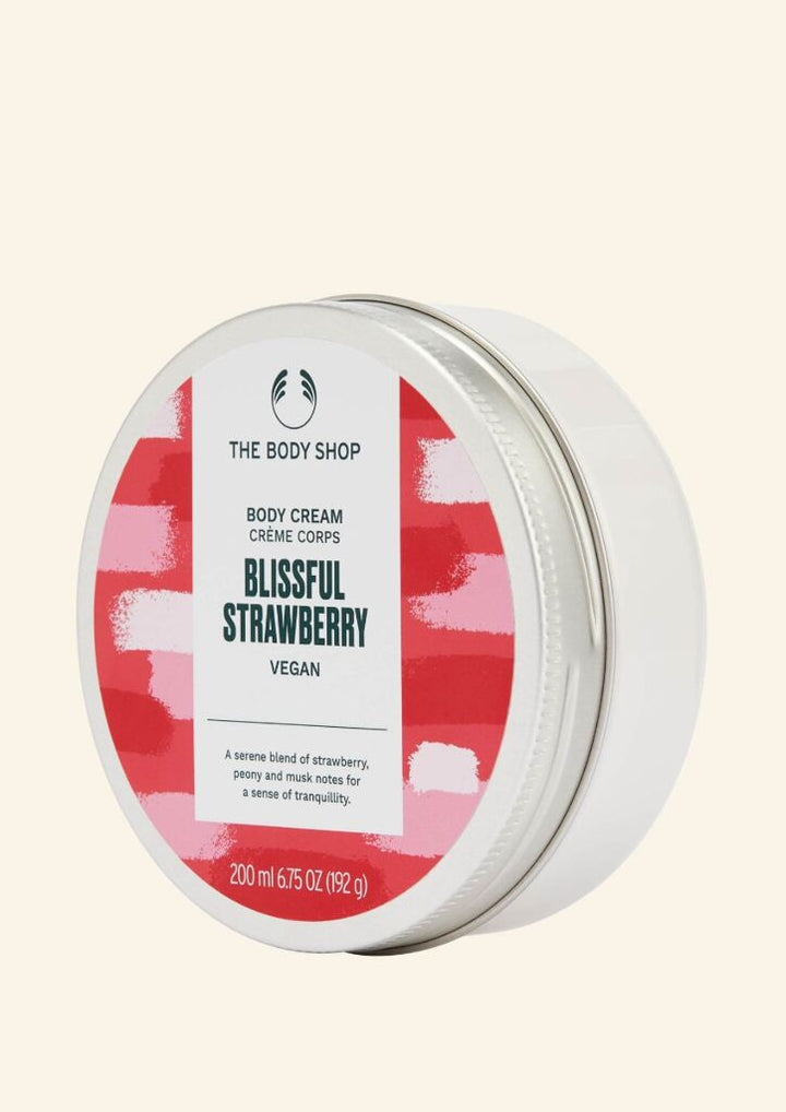 Zalige bodycrème met aardbeien